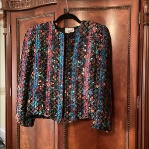 Sequined dressy jacket. Size Small